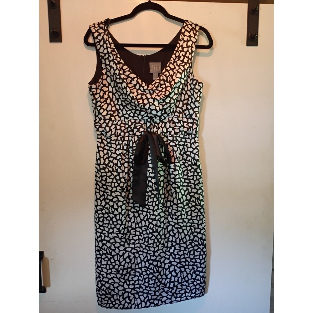 Rabbit Rabbit Rabbit Designs Black White Abstract Sheath Dress - Picture 2 of 7
